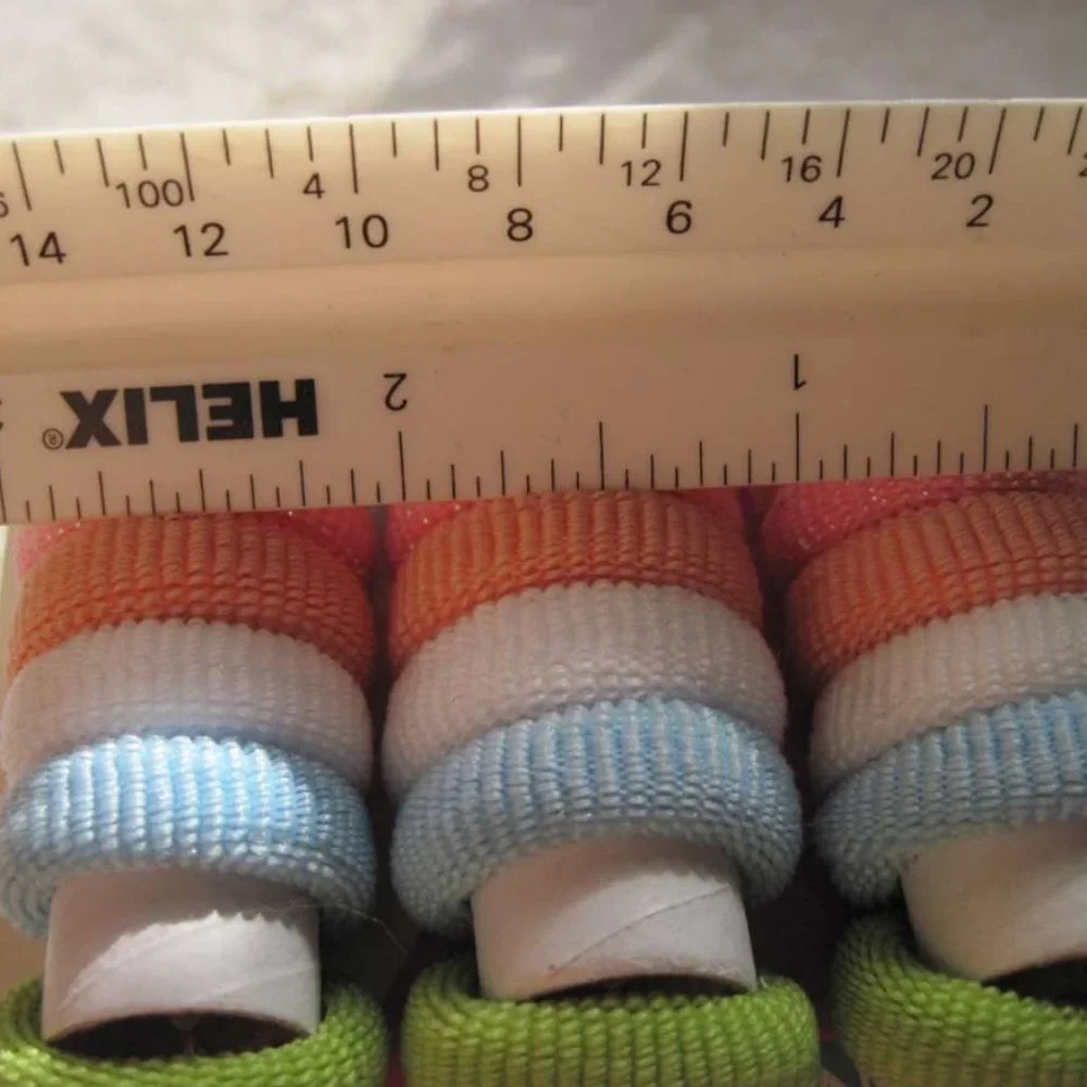 24 Goody Girls Gentle Fit Terry Fabric Hair Band Elastic Ponytail Holders Colors